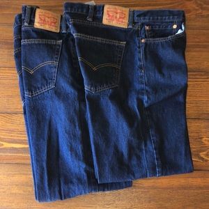 2 Pairs Levi’s 505 40 x 30 Jeans
